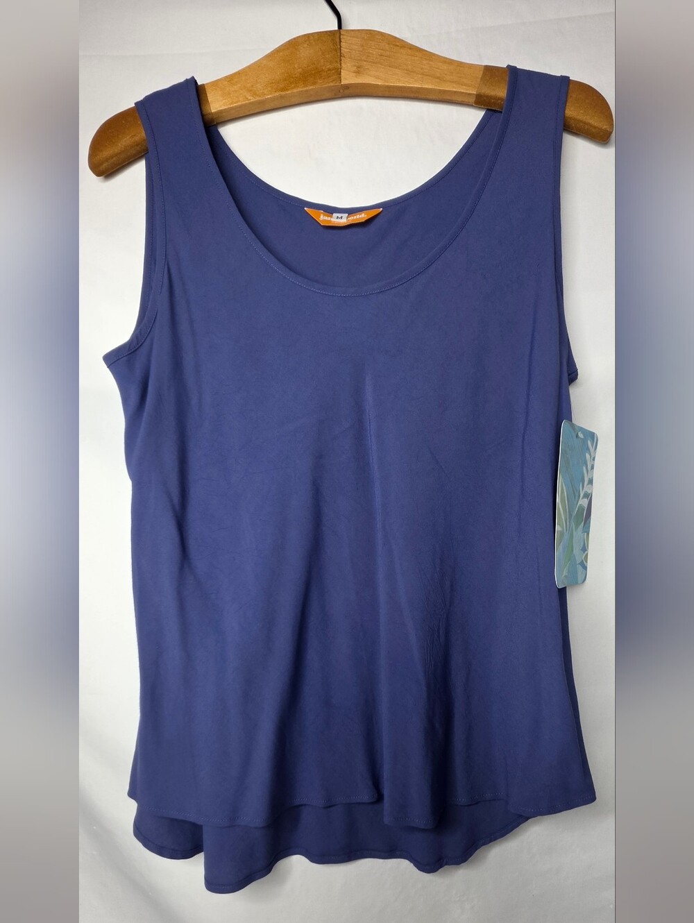 Jams World Women's Midnight Blue Rayon Tank Top Made in Hawaii - Size M - NWT